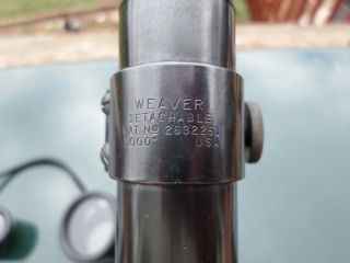 VTG Weaver K 2.  5 Rifle Scope,  Post Reticle With Weaver Mounting Rings & Caps 5