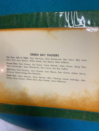 SCARCE 1960s GREEN BAY PACKERS NFL football Team Photo FULL SIZE PENNANT RARE 7