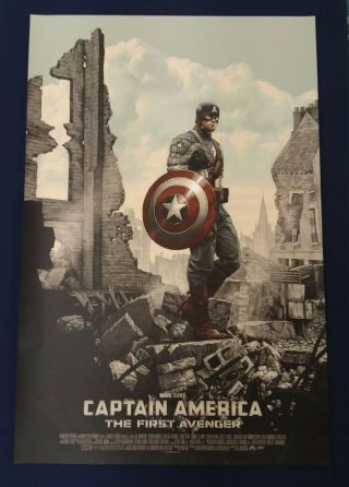 Mondo Captain America First Avenger Sdcc By Rory Kurtz Art Print Poster Rare