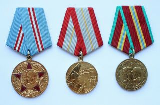 Set Of Soviet Russian Ussr Medal 50 60 70 Of The Armed Forces Cccp See