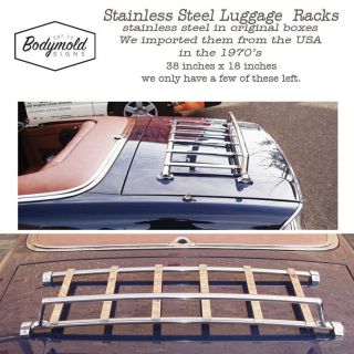 Vintage Stainless Steel Luggage Racks Special For Norway X 2 Racks