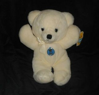 Vintage 1979 Dakin White Baby Cuddles Teddy Bear Stuffed Animal Plush Toy Tag