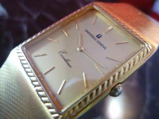 Good Universal Geneve Excellence Gold Vintage Watch Swiss Qz