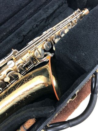 Vintage Conn Shooting Star Alto Saxophone Sax Woodwind Instrument w/Case & More 2