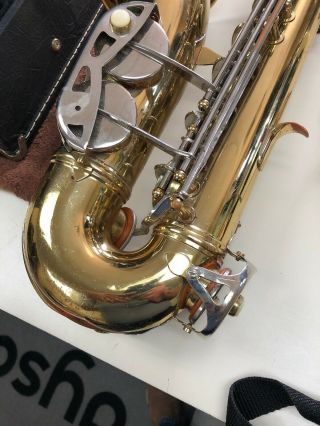 Vintage Conn Shooting Star Alto Saxophone Sax Woodwind Instrument w/Case & More 7