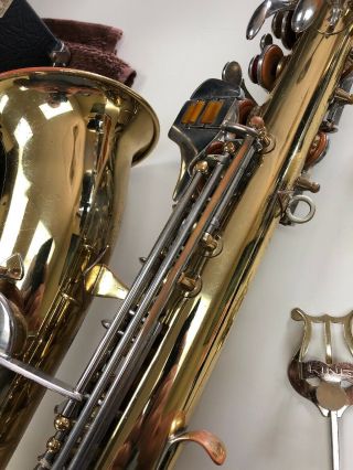 Vintage Conn Shooting Star Alto Saxophone Sax Woodwind Instrument w/Case & More 8