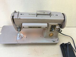 Vintage Tan Singer Sewing Machine 301a