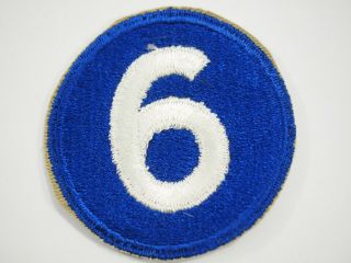 Wwii U.  S.  Army 6th Corps Shoulder Patch