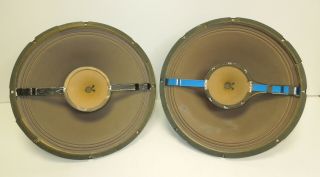Vintage Oxford 15 " Coaxial Speakers Duplex Drivers Alnico