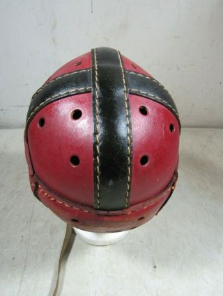 Vintage/Antique Hutch H - 8 Medium Leather Football Helmet 5