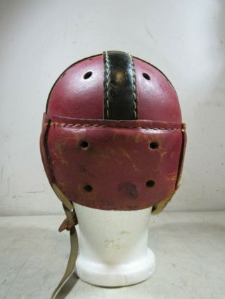 Vintage/Antique Hutch H - 8 Medium Leather Football Helmet 6