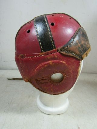 Vintage/Antique Hutch H - 8 Medium Leather Football Helmet 7