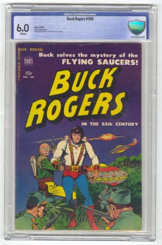 Buck Rogers 100 Cbcs 6.  0 Vintage Toby Press Comic White Pages Scifi
