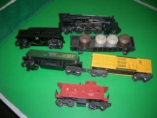 Lionel 675 Engine 2466wx Tender Plus Cars Vintage Train Set