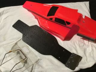 Vintage Team Associated Rc10 Graphite Chassis And Painted Body