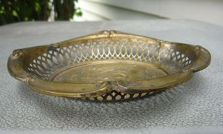 Vintage 1913 Orleans Rex Mardi Gras Krewe Souvenir Favor - Tray Dish Basket 6
