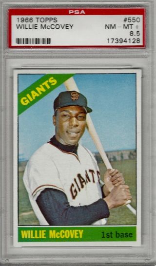 1966 Topps Willie Mccovey 550 Psa 8.  5 Extremely Rare High - End Card