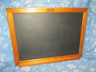 Vintage National School Slate Company Chalkboard W/ Tray 19.  5 X 26.  5 Slatington