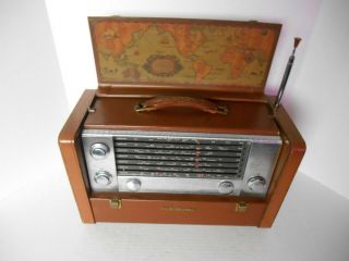 Vintage 1953 - 54 Rca Strato - World Multiband Shortwave Radio (3 - Bx - 671) Complete &