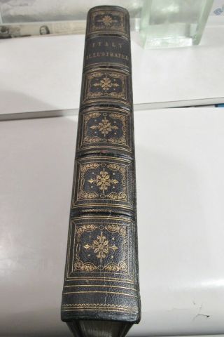 PICTURESQUE ITALY/1843/RARE 1st Ed/61 STEEL PLATES by WILLIAM BROCKEDON & Others 4