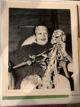 Boris Karloff Son Of Frankenstein Rare Photo Candid On Set