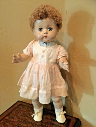 20” All Composition Doll With Caracul Wig