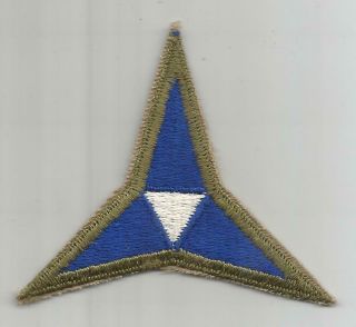 Ww 2 Us Army 3rd Corps Od Border Small Triangle Patch Inv H276