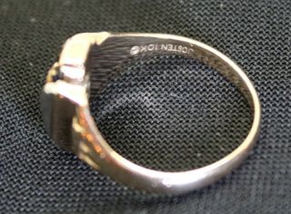 Antique/Vintage 1940 ' s High School Ring 10K Gold Heavy Scrap? Wear? 4