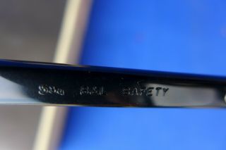 Vtg Bausch & Lomb 5 3/4 Horned Rim Safety Glasses - Black & Box 48[]22 8