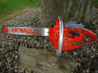 Vintage Homelite Xl Automatic Chainsaw 16 " Bar With Xtras