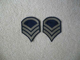 World War Ii Wwii Us Army Staff Sergeant Chevron Rank Patches