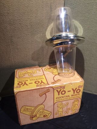 Vintage Novelty Yo - Yo Cocktail Mixer Shaker 1960’s Barware 3