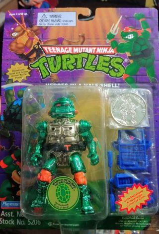 Teenage Mutant Ninja Turtles Warrior Metalhead Michaelangelo 1995 Ultra Rare