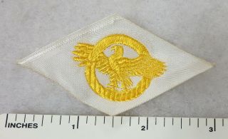 Ww2 Vintage Us Navy Honorable Discharge Patch Ruptured Duck On White