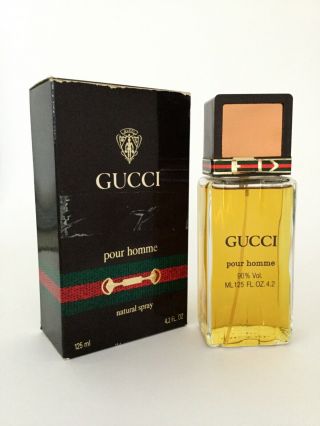 Gucci,  Pour Homme 125ml Eau De Toilette Vintage Natural Spray For Men.