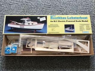 Vintage Midwest Boothbay Lobster Boat Rc Kit 964