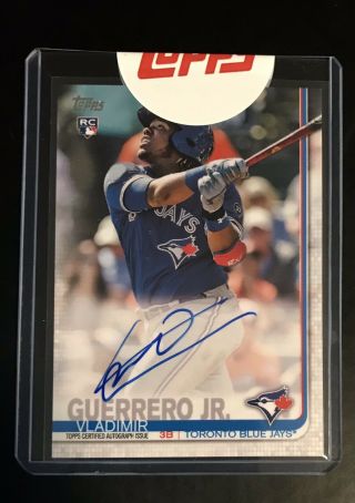 2019 Topps Series 1 Vladimir Guerrero Jr Auto Rc Mystery Redemption A Rare Ssp