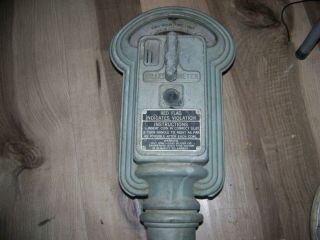 Vintage Miller 1 Cent 5 Cent & 10 Cent Parking Meter In Order