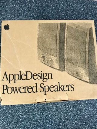 Apple Design Powered Speakers Vintage NIB 4