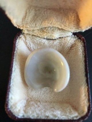 VINTAGE ARTIFICIAL GLASS HUMAN PROSTHETIC EYE - WITH BOX FROM NYC 2