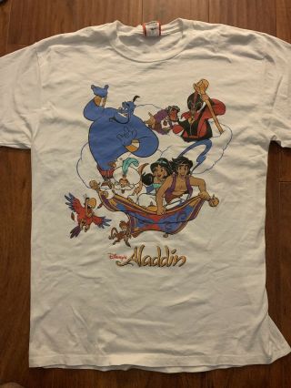 Vintage Disney Designs Aladdin Short - Sleeve T - Shirt - Adult Large/xl