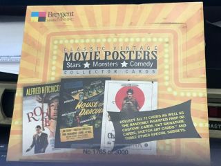 Classic Vintage Movie Posters Collector Cards Factory Box