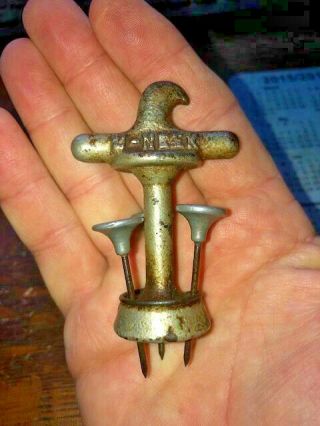 Rare U - Neek Patent three pin Corkscrew Cork Puller 7