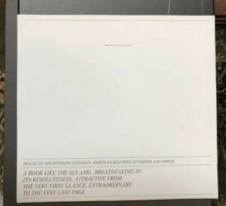 Rare Mercedes SLS AMG Limited Edition Owners Book Given To Buyers 8