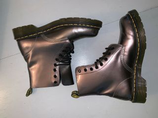 Vintage Silver/pewter Dr.  Martens Pascal Boots