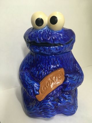 Vintage Official Muppets Inc 1970 Cookie Monster Cookie Jar Sesame Street 970