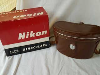 Vintage Nippon Kogaku Nikon J - B7 8x30 8.  5 Degrees Binoculars w Case & Box 2