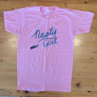 Vanity 6 (six) Nasty Girl T - Shirt Girl Band Developed By Prince 1983 Vtg E533