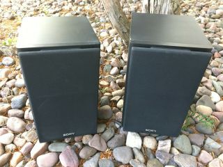 Vintage Sony Ss - H3500 3 - Way Book Shelf Speakers,  Sounds Great,