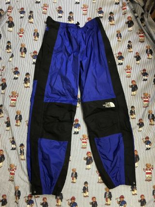 Vintage 90’s North Face Mountain Light Blue Gore Tex Pants Mens Size Large